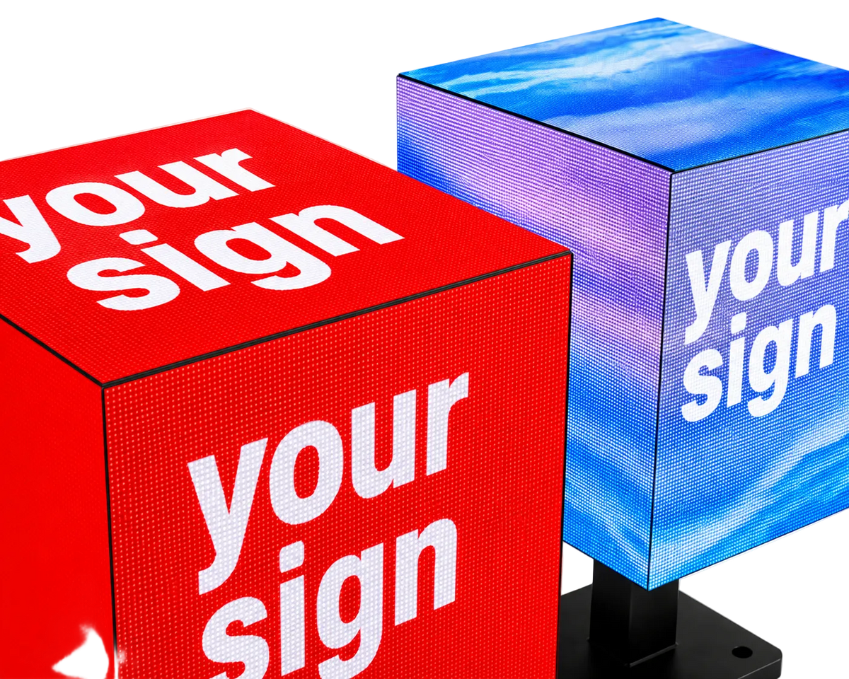 Five-Sided Cube LED Display Screen